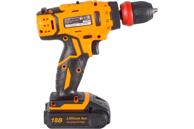 Дрель-шуруповерт аккумуляторная Вихрь ДА-18Л-2КC (2,0 А/ч) в Екатеринбурге