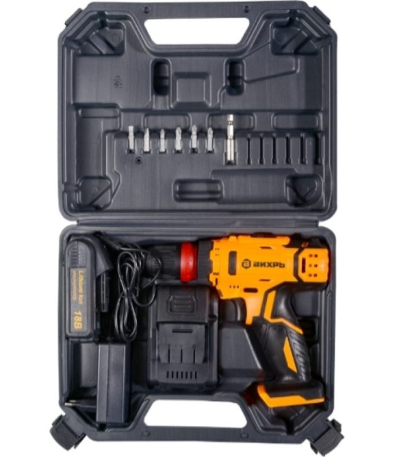 Дрель-шуруповерт аккумуляторная Вихрь ДА-18Л-2КC (2,0 А/ч) в Екатеринбурге