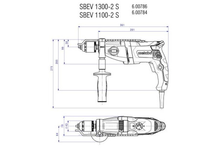 Ударная дрель Metabo SBEV 1300-2 S 600786500 в Екатеринбурге