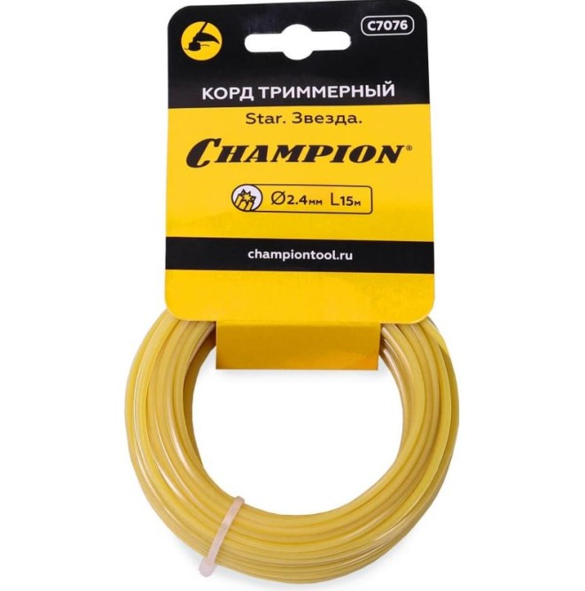 Корд трим.CHAMPION Star 2.4мм* 15м (звезда) в мотке в Екатеринбурге
