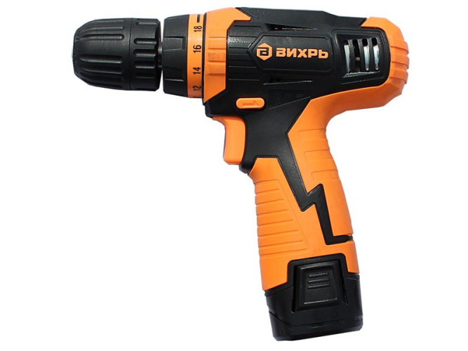 Дрель-шуруповерт аккумуляторная Вихрь ДА-12Л-2К в Екатеринбурге