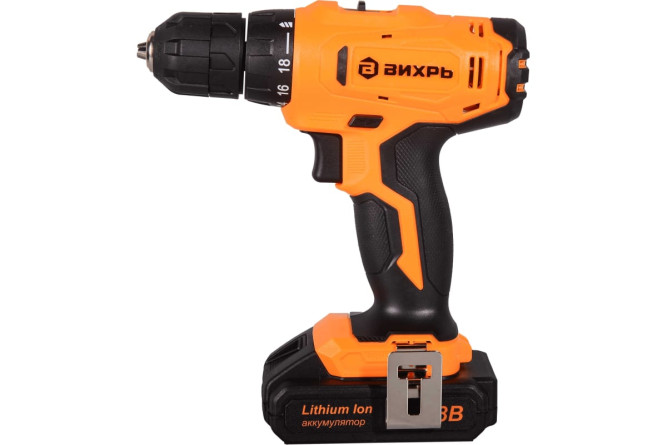 Дрель-шуруповерт аккумуляторная Вихрь ДА-18Л-2КА (1,5 А/ч) в Екатеринбурге
