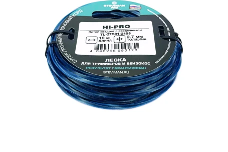 Триммерная леска STEVIMAN 2.7 HI-PRO 10м Витой квадрат с сердечником в Екатеринбурге