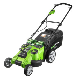 G-MAX 40V Аккумуляторная Газонокосилка Twin Force 49 см G40LM49DB