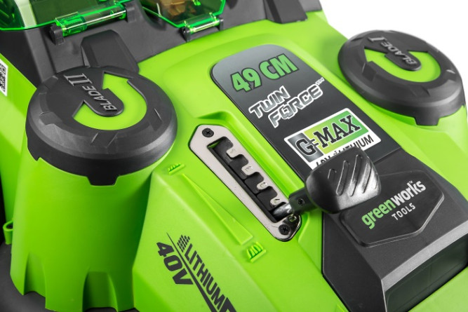 G-MAX 40V Аккумуляторная Газонокосилка Twin Force 49 см G40LM49DB в Екатеринбурге