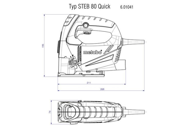 Лобзик Metabo STEB  80 Quick 601041500 в Екатеринбурге