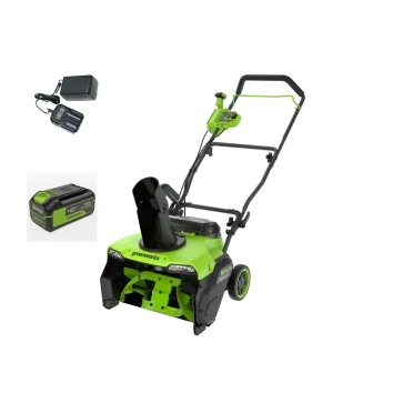 Снегоуборщик аккумуляторный Greenworks 40V 51 см GD40STX2K с АКБ и ЗУ