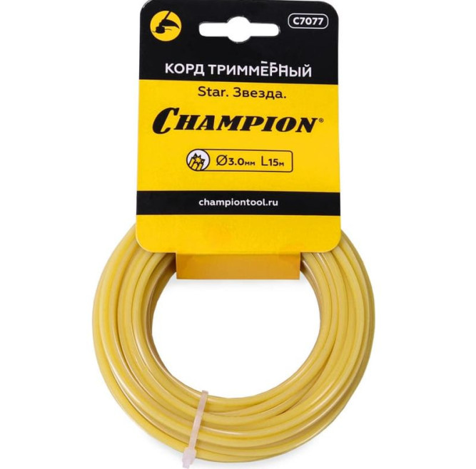Корд трим.CHAMPION Star 3.0мм* 15м (звезда) в мотке в Екатеринбурге