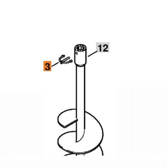 BT130 фиксатор крепления шнека Stihl 43116823500 в Екатеринбурге