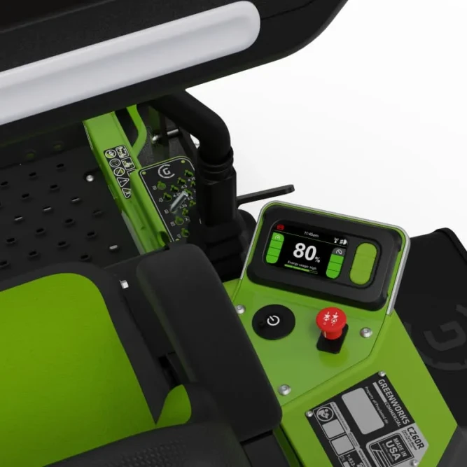 Райдер садовый аккумуляторный Greenworks ZTC152, 82V, 152 см, с АКБ 24  с нулевым радиусом разворота в Екатеринбурге