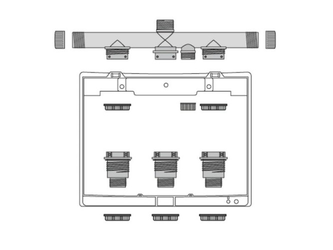 Коробка для клапана для полива V3 GARDENA 01255-29.000.00 в Екатеринбурге