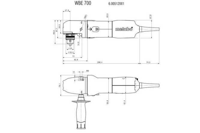 Угловая дрель Metabo WBE 700 600512000 в Екатеринбурге