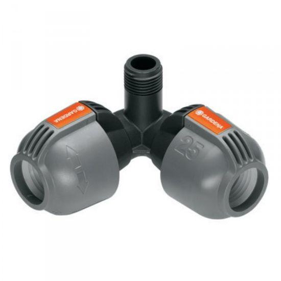 Для шланга 25мм - Соединитель L-образный угловой 25 мм x 3/4&amp;quot; - наружная резьба GARDENA 02783-20.000.00 в Екатеринбурге