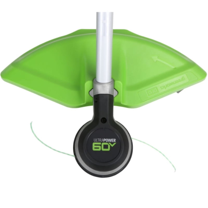 Триммер аккумуляторный Greenworks Арт. 2108307, 60V, 40 см, бесщеточный, без АКБ и ЗУ в Екатеринбурге