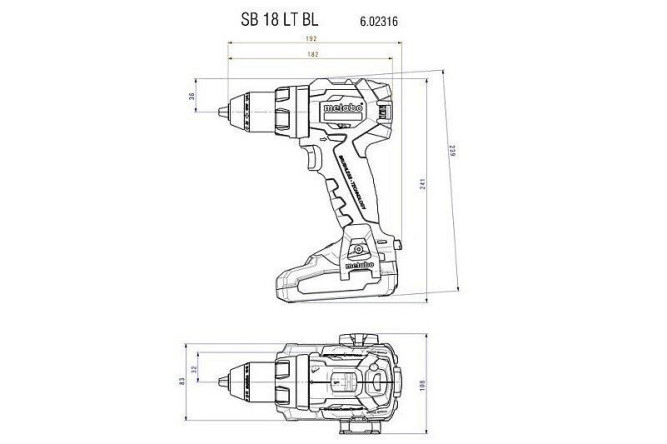 Аккумуляторная ударная дрель Metabo SB 18 LT BL 602316550 в Екатеринбурге