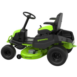Трактор садовый аккумуляторный Greenworks GC82LT107, 82V, без АКБ и ЗУ