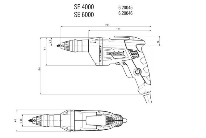 Шуроповерт для гипсокартона Metabo SE 4000 + SM 5-55 620045500 в Екатеринбурге