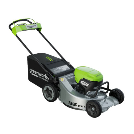 Газонокосилка аккумуляторная Greenworks LM221S, 82V, 56см, с алюминиевой декой, самоходная, бесщеточная, без АКБ и ЗУ в Екатеринбурге