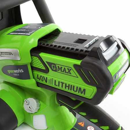Аккумуляторная цепная пила Greenworks G-MAX 40V (30 см) (комплект АКБ 4 А/ч и ЗУ) G40CS30 в Екатеринбурге