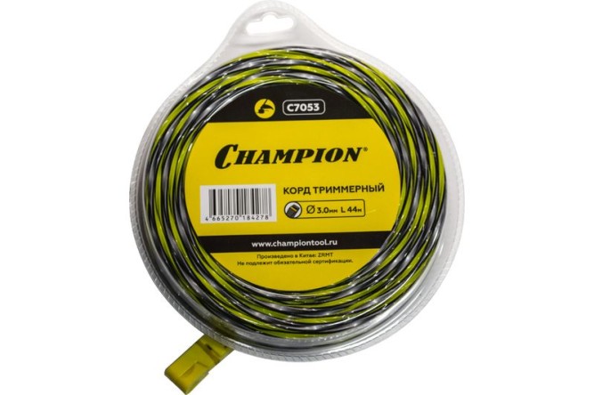 Корд трим.CHAMPION Tornado 3.0мм*44м (витой квадрат) в Екатеринбурге