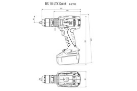Аккумуляторная дрель-шуруповерт Metabo BS 18 LTX Quick 602193650
