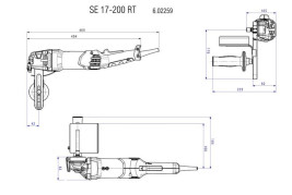 Щеточный шлифователь Metabo SE 17-200 RT SET 602259500