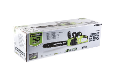 Аккумуляторная цепная пила Greenworks G-MAX 40V (40 см) (комплект АКБ 4 А/ч и ЗУ) GD40CS40K4 в Екатеринбурге