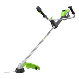 Триммер аккумуляторный Greenworks TB201H, 82V, 2,0 кВт, 46 см, c трехлопастным ножом и кусторезом, бесщеточный, с 1хАКБ 8 Ач и ЗУ