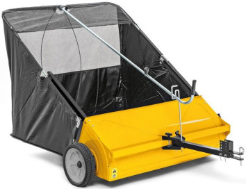 Щетка газонная с мусоросборником 44&amp;quot;, 112 см