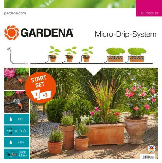 Комплект микрокапельного полива базовый GARDENA 13001-20.000.00 в Екатеринбурге