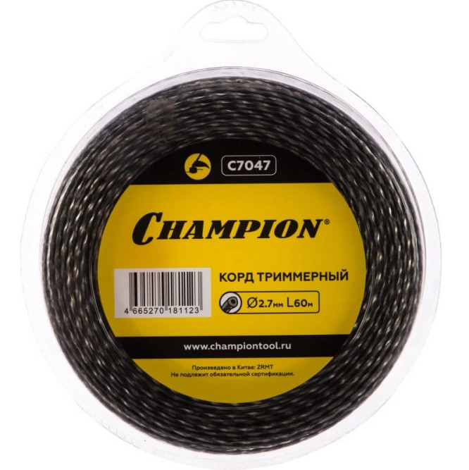 Корд трим.CHAMPION Tri-twist 2.7мм*60м (витой треугольник) в Екатеринбурге