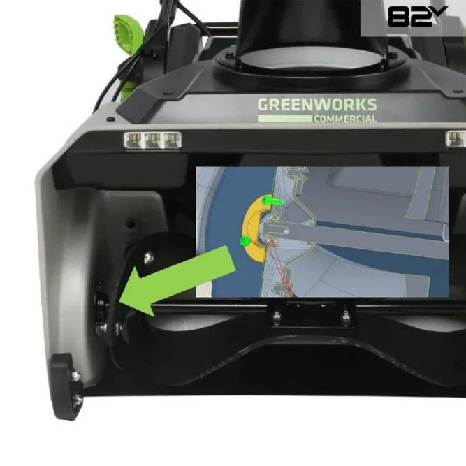 Снегоуборщик аккумуляторный Greenworks 82SN22, 82V, 56 см, бесщеточный, c 1хАКБ 5Ач и ЗУ в Екатеринбурге