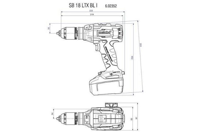 Аккумуляторная ударная дрель Metabo SB 18 LTX BL I 602352650 в Екатеринбурге