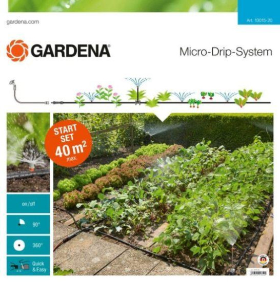 Комплект микрокапельного полива для грядок до 40м2 GARDENA 13015-20.000.00 в Екатеринбурге