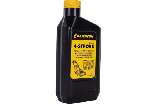 Масло для 4-тактных двигателей минеральное CHAMPION SAE 30 API SL/CF 0,6 л в Екатеринбурге