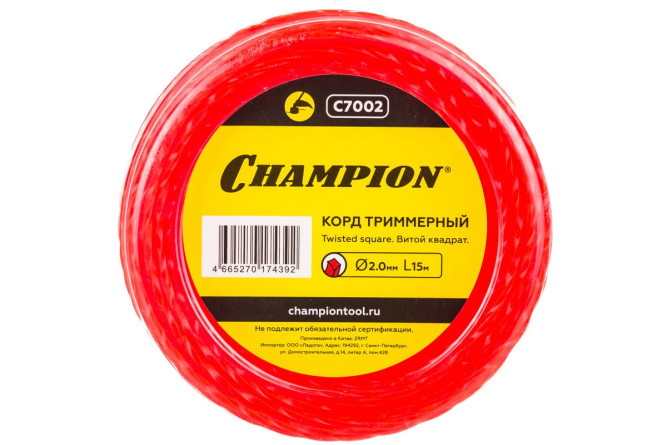 Корд трим.CHAMPION Twisted Square 2.0мм* 15м (витой квадрат) в Екатеринбурге