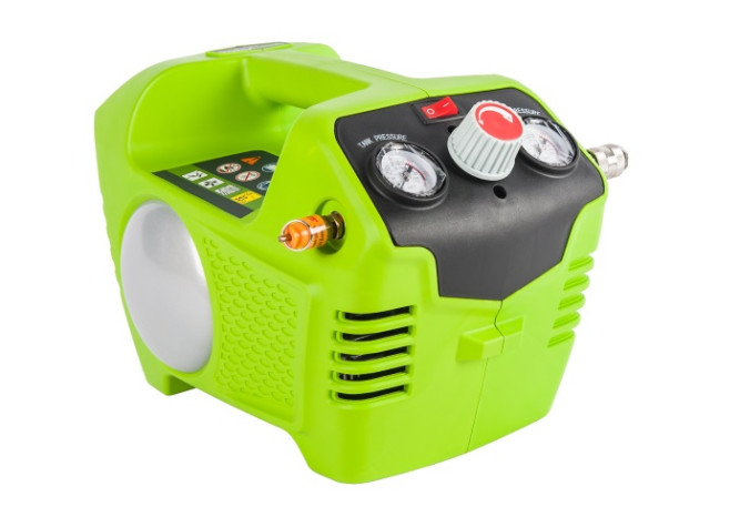 Компрессор аккумуляторный Greenworks Арт. 4100302, 24V, без АКБ и ЗУ в Екатеринбурге