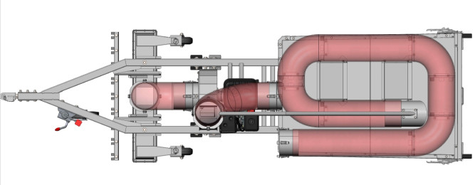 Пылесос садовый прицепной Zimani GVCT1000 (Россия) в Екатеринбурге