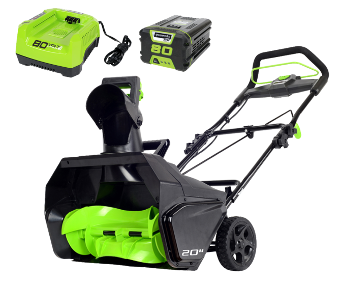Снегоуборщик аккумуляторный Greenworks 80V 51 см, бесщеточный с АКБ 2А/ч и ЗУ в Екатеринбурге