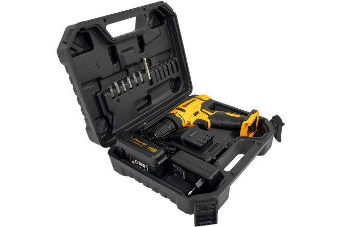 Дрель-шуруповерт аккумуляторная Вихрь ДА-16Л-2К (2,0 А/ч) в Екатеринбурге