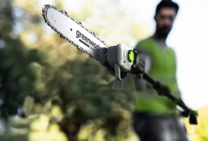 Высоторез/Сучкорез аккумуляторный телескопический Greenworks PS102T, 25 см, бесщеточный, без АКБ и З в Екатеринбурге