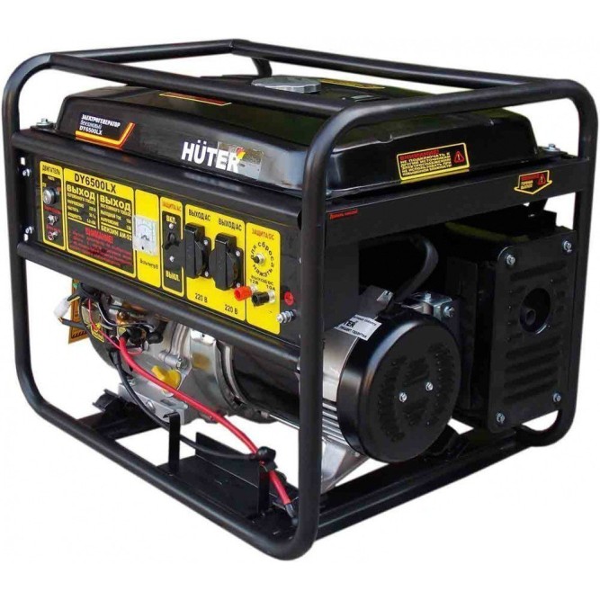 Бензогенератор Huter DY6500LX, с колесами и аккумулятором в Екатеринбурге