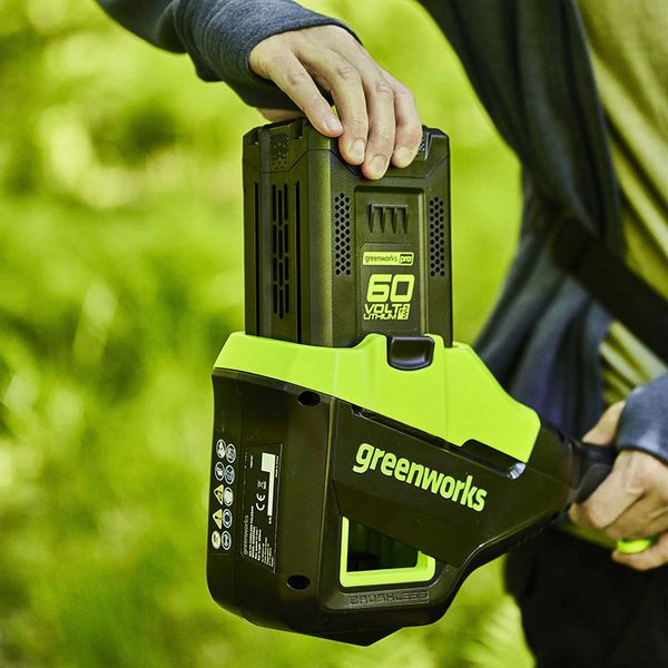 Кусторез штанговый аккумуляторный Greenworks Арт. 2301107, 60 В, 51 см, бесщеточный, без АКБ и ЗУ в Екатеринбурге