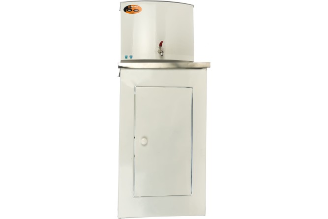 Умывальник дачный ЛЮКС, без подогрева, нержавеющая мойка, цвет белый в Екатеринбурге