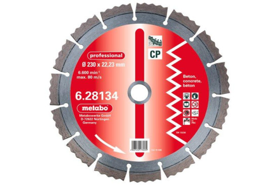 Алмазный диск Metabo 350х20/22,23/25,4мм Professional CP бетон  628139000 в Екатеринбурге