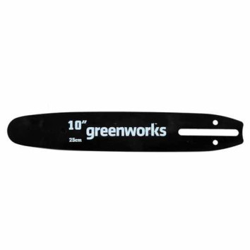 Шина сменная для высоторезов/сучкорезов и цепных пил Greenworks 25 см