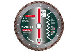 Алмазный диск Metabo 125х22,23мм Classic UC-T Turbo универсальный 628168000