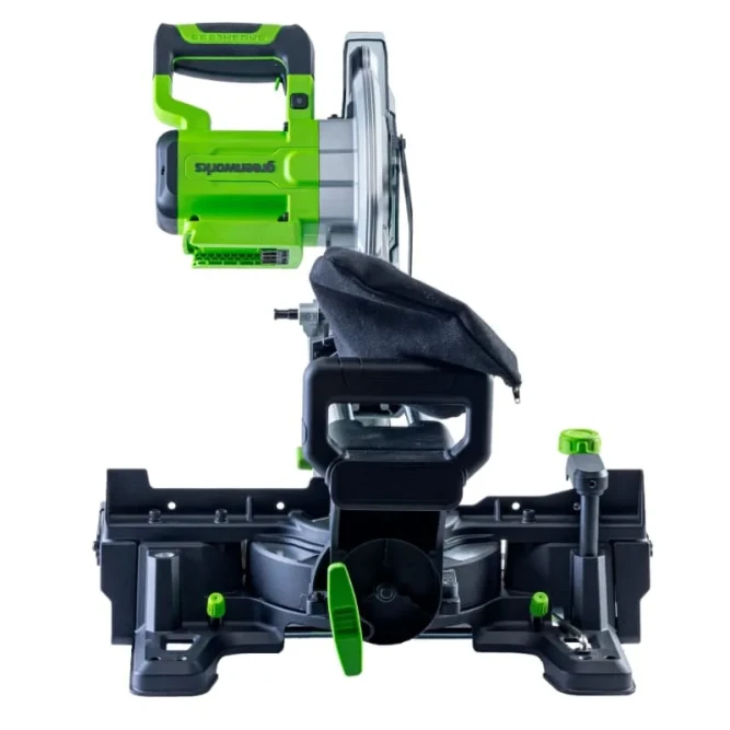 Торцовочная пила акк. Greenworks GD24MS216, 24V, б/щ, 4800 об/мин, 216x30мм,рез 65х310мм,c 1х5 АКБ Ач и ЗУ в Екатеринбурге