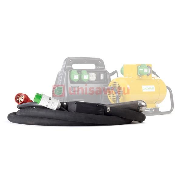 Вибратор высокочастотный гибкий Caiman для преобразователей CST и CNW, вал 5 м, кабель 10м, булава 60 мм, термозащита в Екатеринбурге