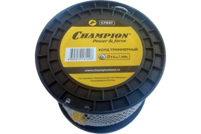 Корд трим.CHAMPION Aluminium 3.0мм*168м (круглый) в Екатеринбурге